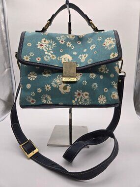 Jason Wu For Target Floral Crossbody Bag With Gold Tone Accents & Adjustable Str